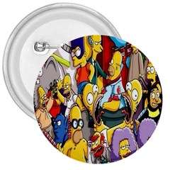 The Simpsons, Cartoon, Crazy, Dope 3  Buttons by nateshop