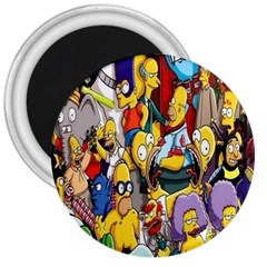 The Simpsons, Cartoon, Crazy, Dope 3  Magnets by nateshop