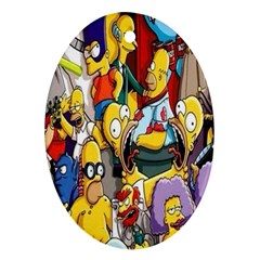 The Simpsons, Cartoon, Crazy, Dope Ornament (oval) by nateshop