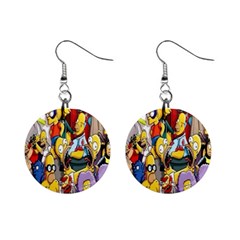 The Simpsons, Cartoon, Crazy, Dope Mini Button Earrings by nateshop