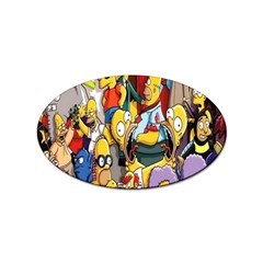 The Simpsons, Cartoon, Crazy, Dope Sticker (oval) by nateshop