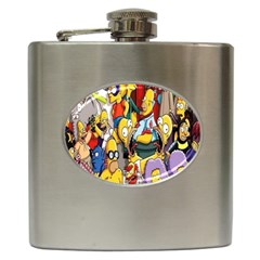 The Simpsons, Cartoon, Crazy, Dope Hip Flask (6 Oz) by nateshop