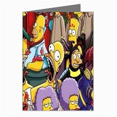 The Simpsons, Cartoon, Crazy, Dope Greeting Cards (pkg Of 8)