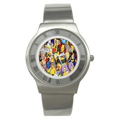 The Simpsons, Cartoon, Crazy, Dope Stainless Steel Watch by nateshop