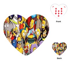 The Simpsons, Cartoon, Crazy, Dope Playing Cards Single Design (heart)