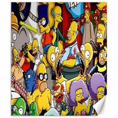 The Simpsons, Cartoon, Crazy, Dope Canvas 8  X 10  by nateshop