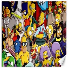 The Simpsons, Cartoon, Crazy, Dope Canvas 12  X 12  by nateshop