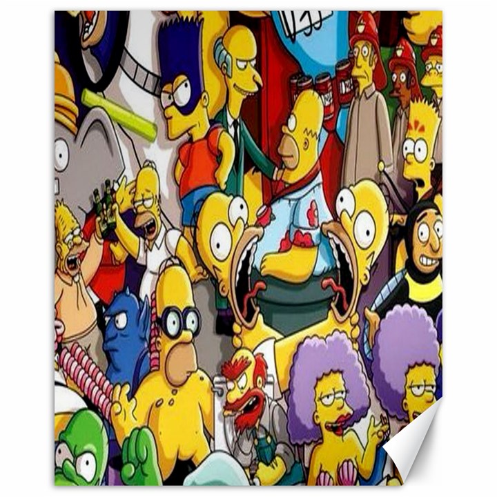 The Simpsons, Cartoon, Crazy, Dope Canvas 16  x 20 