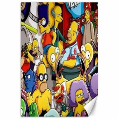 The Simpsons, Cartoon, Crazy, Dope Canvas 24  X 36  by nateshop