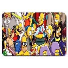 The Simpsons, Cartoon, Crazy, Dope Large Doormat by nateshop