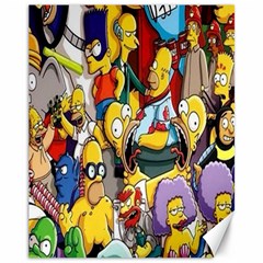 The Simpsons, Cartoon, Crazy, Dope Canvas 11  X 14  by nateshop