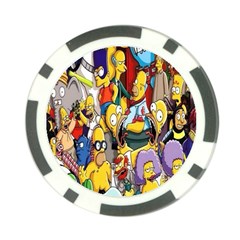 The Simpsons, Cartoon, Crazy, Dope Poker Chip Card Guard by nateshop