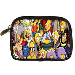 The Simpsons, Cartoon, Crazy, Dope Digital Camera Leather Case by nateshop