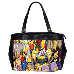 The Simpsons, Cartoon, Crazy, Dope Oversize Office Handbag (2 Sides) by nateshop