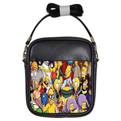 The Simpsons, Cartoon, Crazy, Dope Girls Sling Bag by nateshop