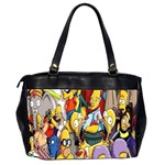 The Simpsons, Cartoon, Crazy, Dope Oversize Office Handbag (2 Sides) Back