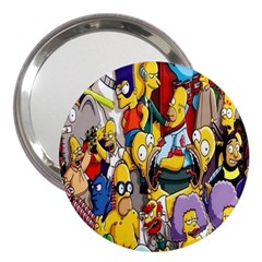 The Simpsons, Cartoon, Crazy, Dope 3  Handbag Mirrors by nateshop