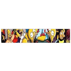 The Simpsons, Cartoon, Crazy, Dope Small Premium Plush Fleece Scarf by nateshop