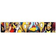 The Simpsons, Cartoon, Crazy, Dope Large Premium Plush Fleece Scarf  by nateshop