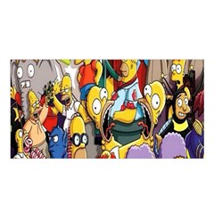 The Simpsons, Cartoon, Crazy, Dope Satin Shawl 45  X 80  by nateshop