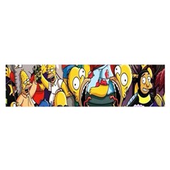 The Simpsons, Cartoon, Crazy, Dope Oblong Satin Scarf (16  X 60 ) by nateshop