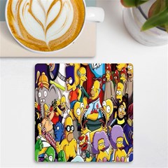 The Simpsons, Cartoon, Crazy, Dope Uv Print Square Tile Coaster  by nateshop