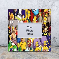 The Simpsons, Cartoon, Crazy, Dope White Box Photo Frame 4  X 6  by nateshop