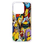 The Simpsons, Cartoon, Crazy, Dope iPhone 14 Pro TPU UV Print Case Front