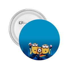 Minions, Blue, Cartoon, Cute, Friends 2 25  Buttons by nateshop