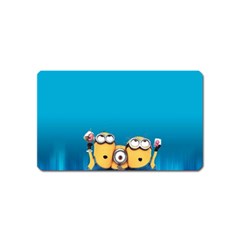 Minions, Blue, Cartoon, Cute, Friends Magnet (name Card) by nateshop