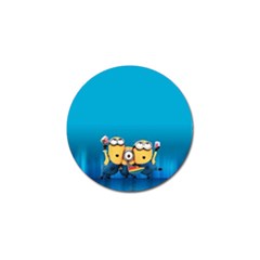 Minions, Blue, Cartoon, Cute, Friends Golf Ball Marker (4 Pack) by nateshop