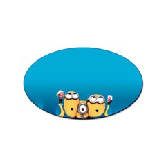 Minions, Blue, Cartoon, Cute, Friends Sticker Oval (10 Pack) by nateshop