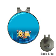 Minions, Blue, Cartoon, Cute, Friends Hat Clips With Golf Markers by nateshop