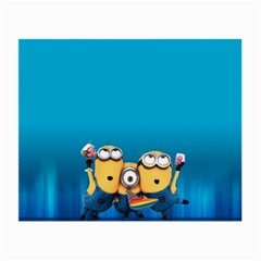 Minions, Blue, Cartoon, Cute, Friends Small Glasses Cloth by nateshop