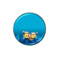 Minions, Blue, Cartoon, Cute, Friends Hat Clip Ball Marker by nateshop