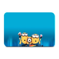 Minions, Blue, Cartoon, Cute, Friends Plate Mats by nateshop