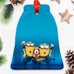 Minions, Blue, Cartoon, Cute, Friends Ornament (bell)