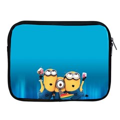 Minions, Blue, Cartoon, Cute, Friends Apple Ipad 2/3/4 Zipper Cases by nateshop