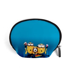 Minions, Blue, Cartoon, Cute, Friends Accessory Pouch (small) by nateshop