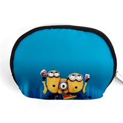 Minions, Blue, Cartoon, Cute, Friends Accessory Pouch (medium) by nateshop