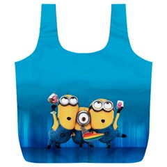 Minions, Blue, Cartoon, Cute, Friends Full Print Recycle Bag (xxxl) by nateshop