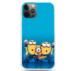 Minions, Blue, Cartoon, Cute, Friends Iphone 12 Pro Max Tpu Uv Print Case by nateshop