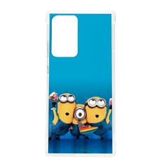 Minions, Blue, Cartoon, Cute, Friends Samsung Galaxy Note 20 Ultra Tpu Uv Case by nateshop