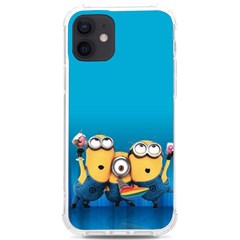 Minions, Blue, Cartoon, Cute, Friends Iphone 12/12 Pro Tpu Uv Print Case by nateshop