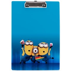 Minions, Blue, Cartoon, Cute, Friends A4 Acrylic Clipboard by nateshop