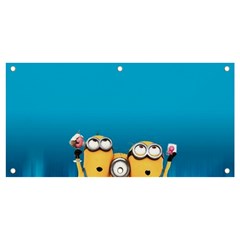 Minions, Blue, Cartoon, Cute, Friends Banner And Sign 4  X 2  by nateshop