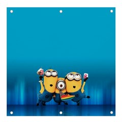 Minions, Blue, Cartoon, Cute, Friends Banner And Sign 4  X 4  by nateshop