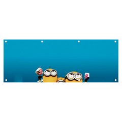 Minions, Blue, Cartoon, Cute, Friends Banner And Sign 8  X 3  by nateshop