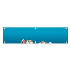 Minions, Blue, Cartoon, Cute, Friends Banner And Sign 4  X 1 