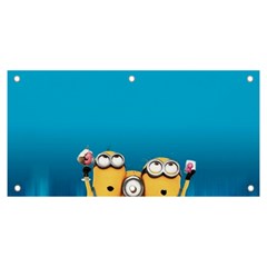 Minions, Blue, Cartoon, Cute, Friends Banner And Sign 6  X 3  by nateshop